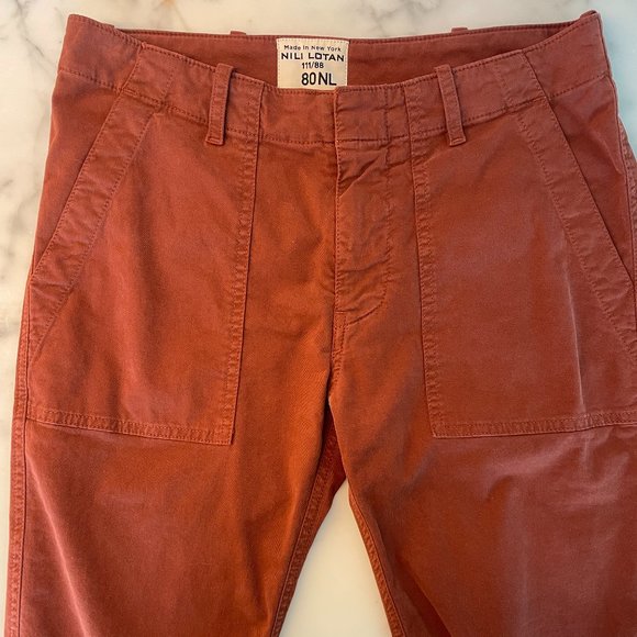 Nili Lotan Jenna Cargo Pants | SIZE 2 | Rust/Maple - Picture 4 of 8